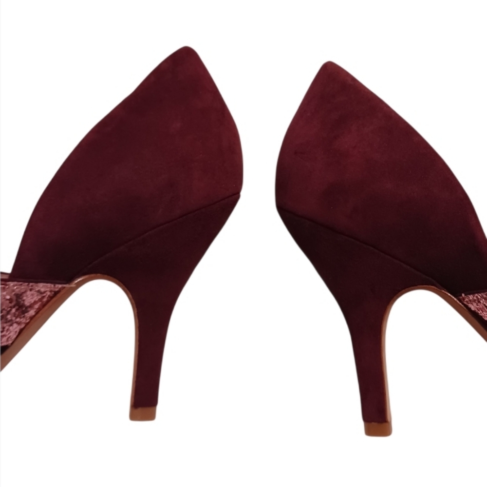 Miss Albright Dominique Suede Glitter Heels - Picture 7 of 13